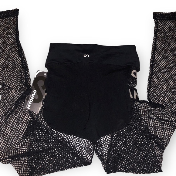 NWT ALL BLACK Canoan Brazil Move Mesh Leggings. - Picture 10 of 12